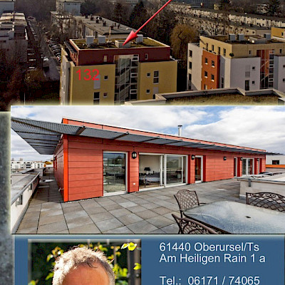 FRANKFURT/MAIN- Gr. 4-Z-Penthouse-Wohnung mit (Wfl. 178m²) Skyline-Blick